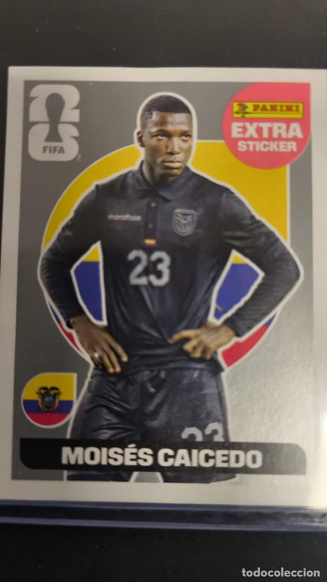 Cromos de F&uacute;tbol: cromo extra sticker moises caicedo plata fifa world cup 2026 panini