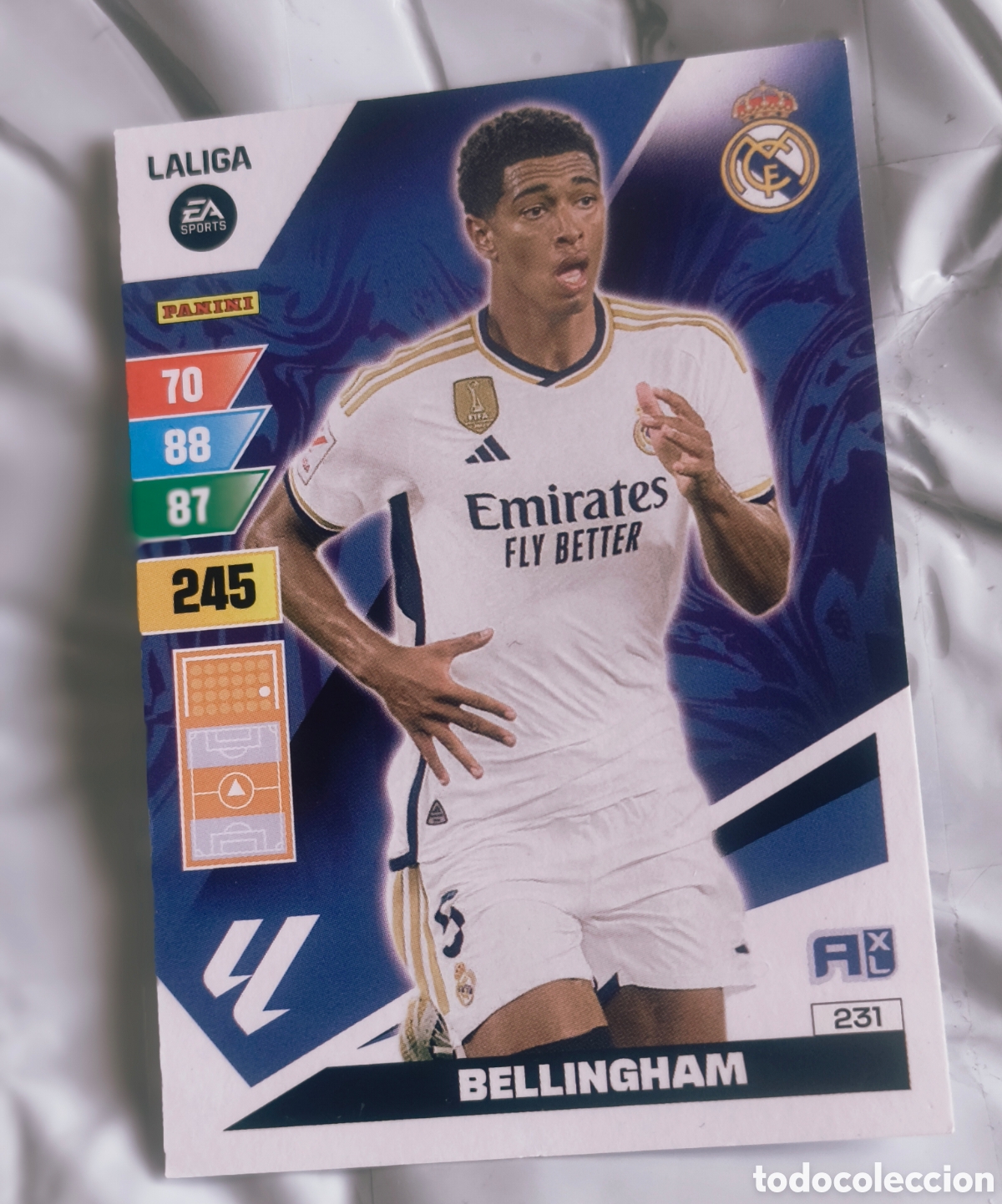 Cromos de F&uacute;tbol: Carta Jude Bellingham - Real Madrid - Adrenalyn XL 2025/2026 Panini (N&ordm; 231)