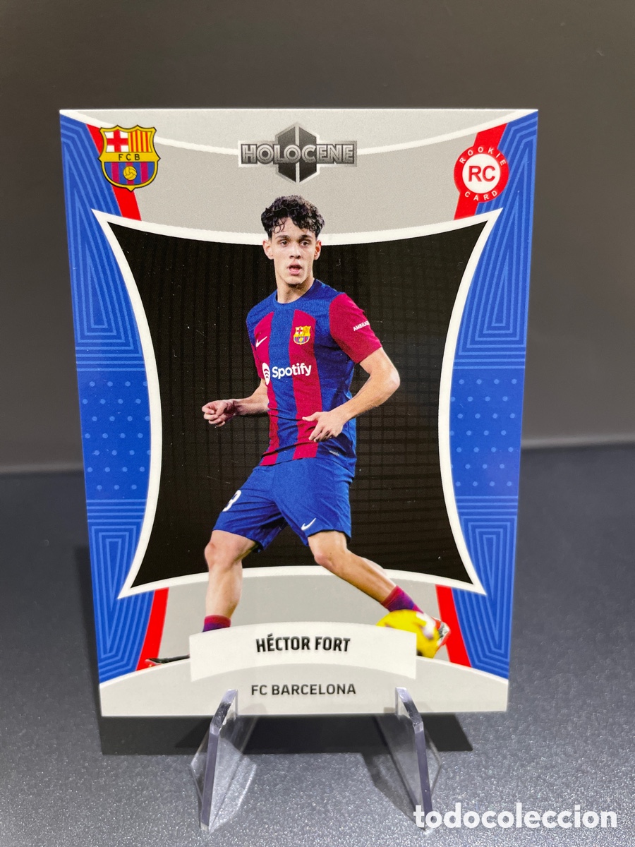 Cromos de F&uacute;tbol: Hector Fort NO-20 Rookie Holocene Daka 2024 FC Barcelona