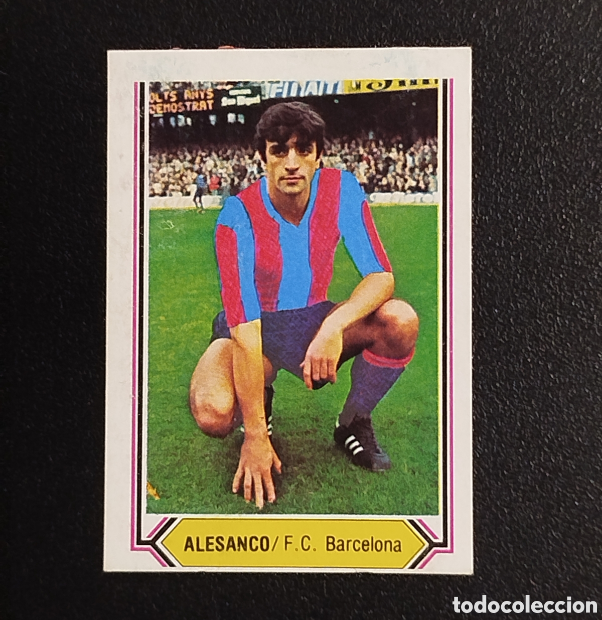 Figurine di Calcio: ALESANCO VERSION PINTADO FC BARCELONA LIGA 80/81 1980 1981 EDICIONES ESTE CROMO DESPEGADO