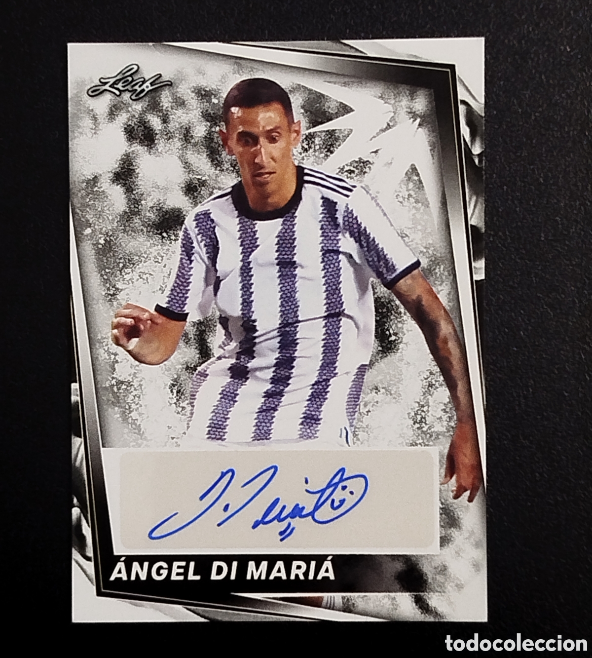 Cromos de F&uacute;tbol: AUT&Oacute;GRAFO AUTOGRAPH ANGEL DI MARIA LEAF TRADING CARD CARTA CROMO TARJETA NO TOPPS NO PANINI FIRMA