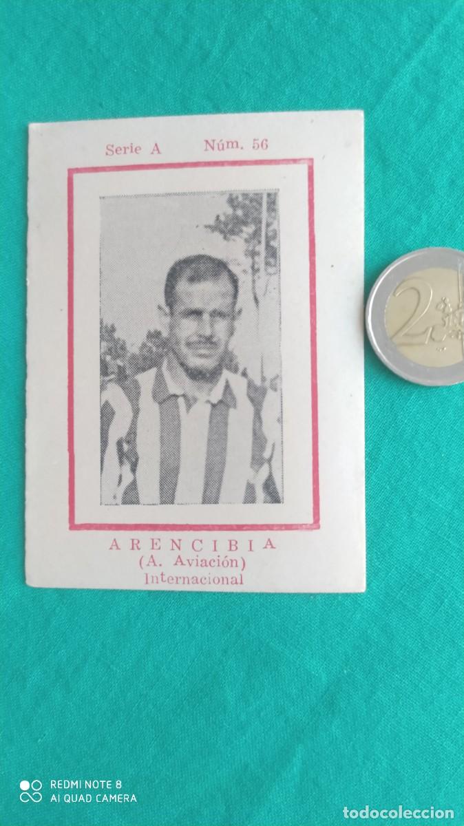 Cromos de F&uacute;tbol: ATLETICO AVIACION ARENCIBIA SERIE A NUMERO 56 CROMO CARTON MUY DIFICIL 1942 -N2