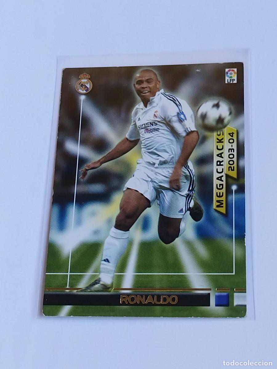 Cromos de F&uacute;tbol: RONALDO MEGACRACKS #385 REAL MADRID - PANINI LA LIGA 2003 2004 - MEGAFICHAS 03 04 CROMO