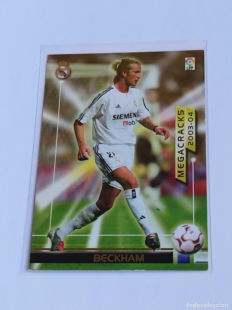 Cromos de F&uacute;tbol: BECKHAM MEGACRACKS NUEVA FICHA #384 BIS REAL MADRID - PANINI LA LIGA 2003 2004 - MEGAFICHAS 03 04