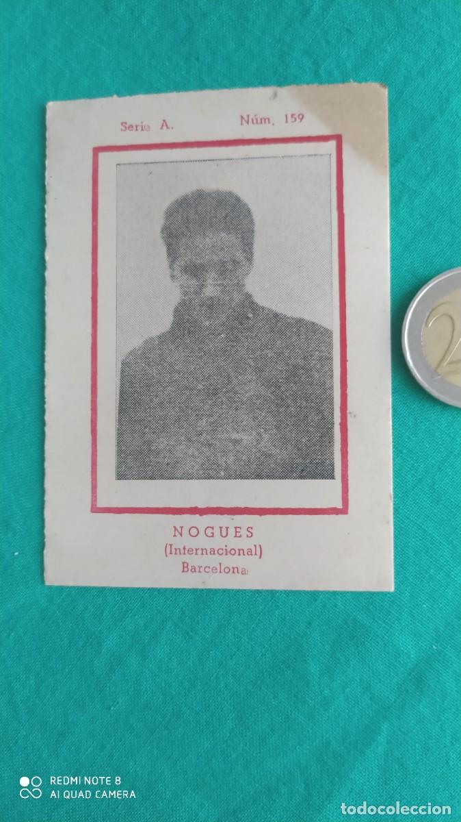 Cromos de F&uacute;tbol: BARCELONA NOGUES SERIE A NUMERO 159 CROMO CARTON MUY DIFICIL 1942 -N2