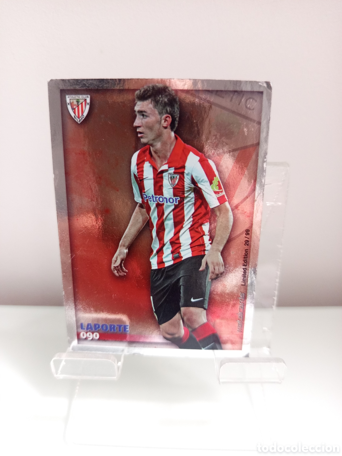 Cromos de F&uacute;tbol: ❇️ CROMO ⚽ LAPORTE ATHLETIC DE BILBAO 90 090 LIMITADA METALCARDS FICHAS LIGA 2015 14 15 MUNDICROMO❇️