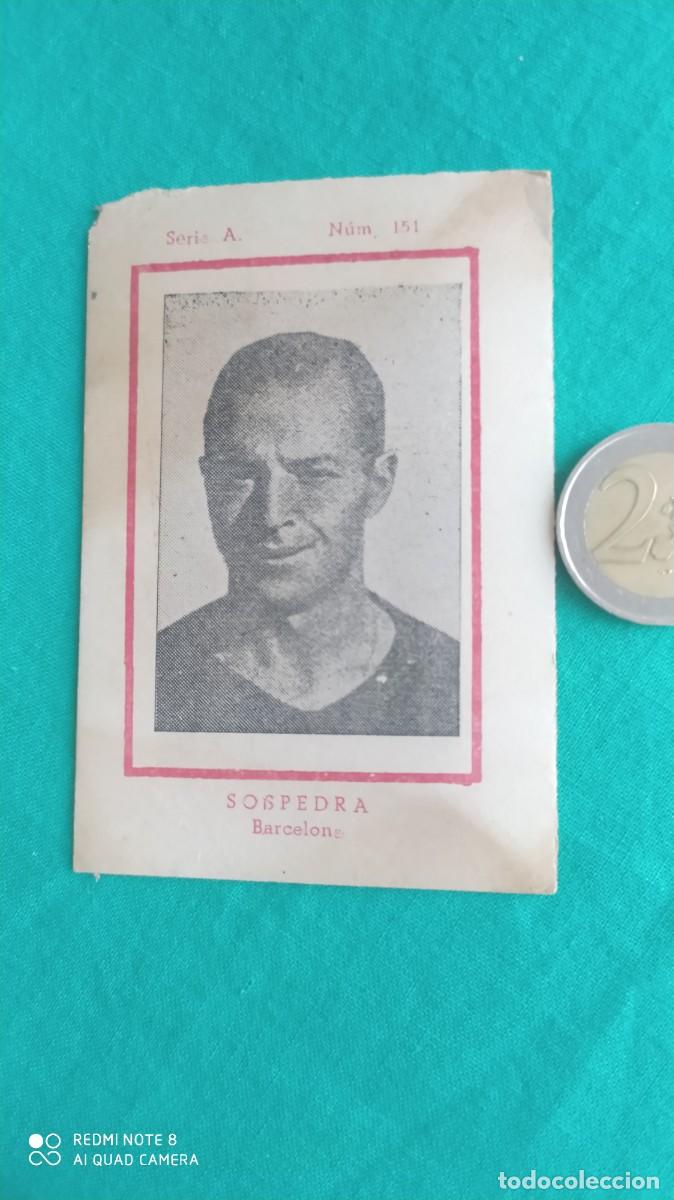 Cromos de F&uacute;tbol: BARCELONA SOSPEDRA SERIE A NUMERO 151 CROMO CARTON MUY DIFICIL 1942 -N2