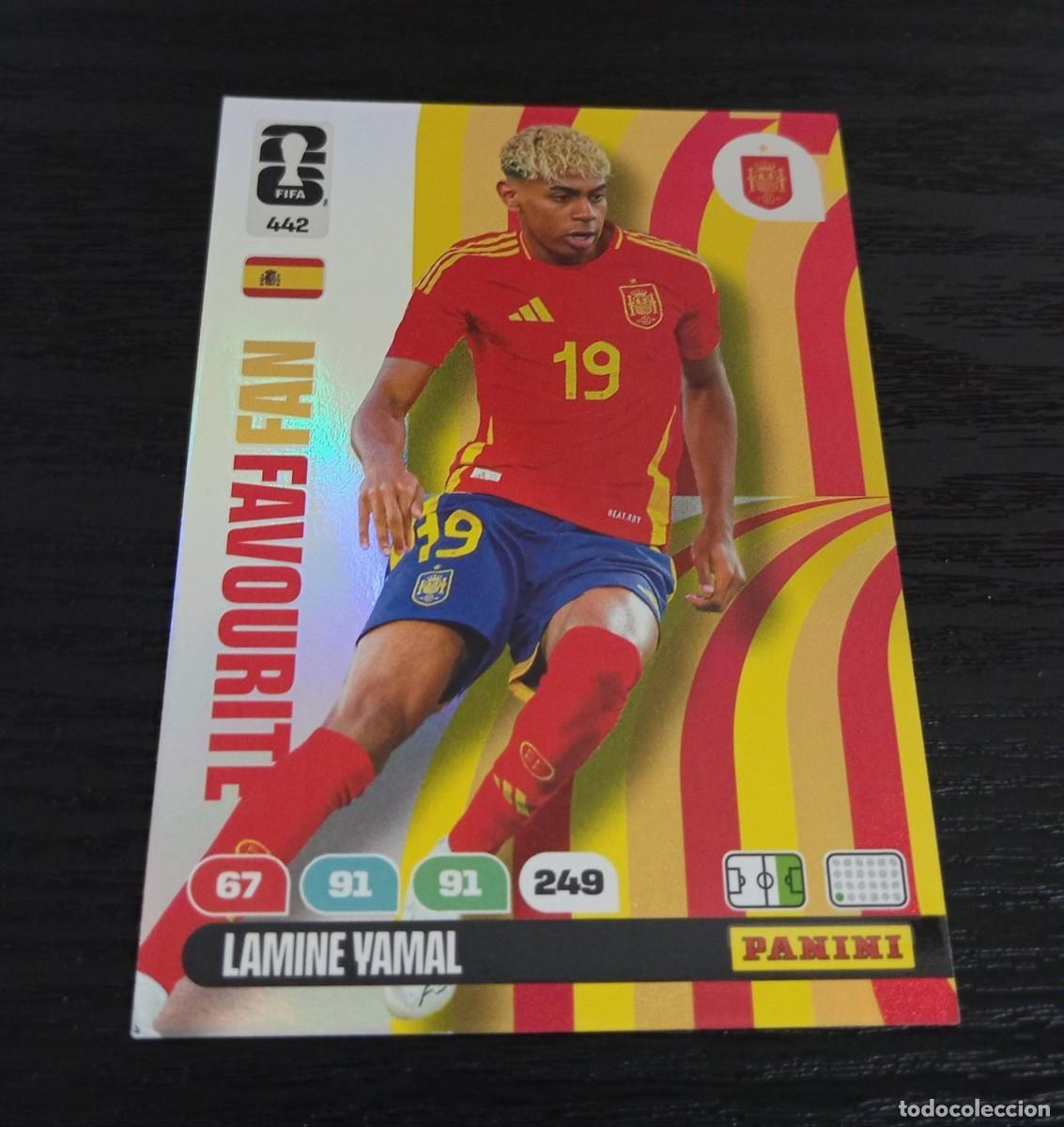 Cromos de F&uacute;tbol: -PANINI ADRENALYN WORLD FIFA CUP MUNDIAL 2026 : 442 LAMINE YAMAL ( ESPA&Ntilde;A ) -- FAN FAVOURITE --