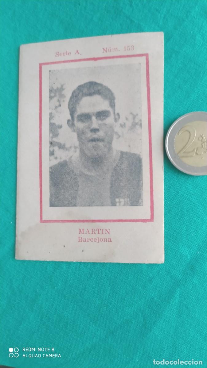 Cromos de F&uacute;tbol: BARCELONA MARTIN SERIE A NUMERO 153 CROMO CARTON MUY DIFICIL 1942 -N2