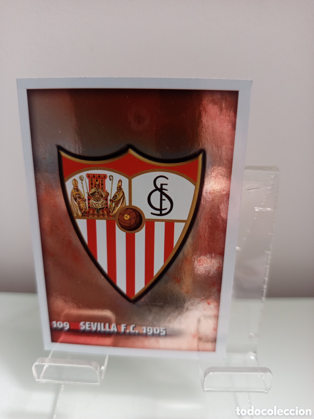Cromos de F&uacute;tbol: ❇️ CROMO ⚽ ESCUDO SEVILLA 109 FICHAS LIGA 2015 14 15 2014 2015 MUNDICROMO ❇️