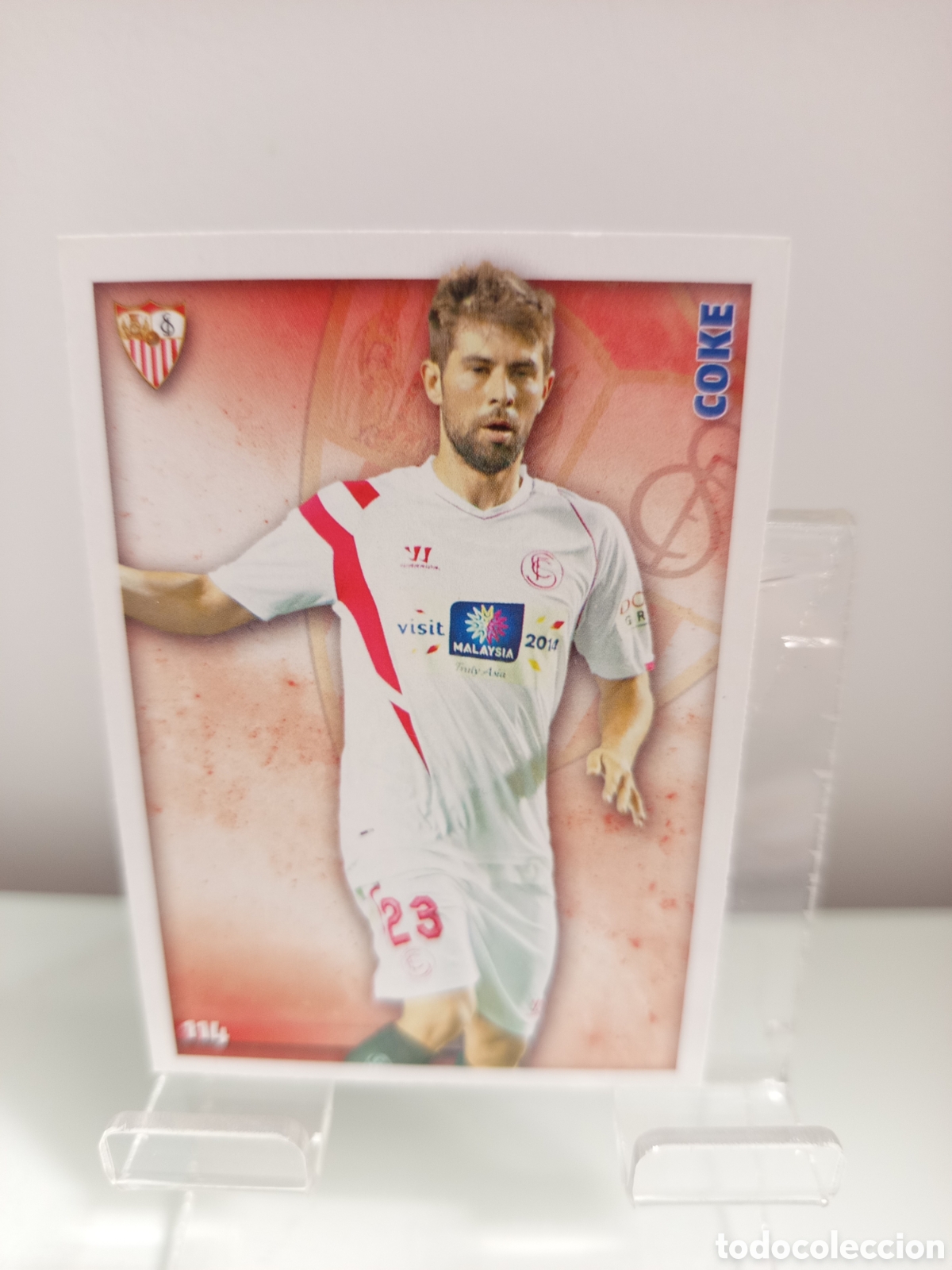 Cromos de F&uacute;tbol: ❇️ CROMO ⚽ COKE SEVILLA 114 FICHAS LIGA 2015 14 15 2014 2015 MUNDICROMO ❇️