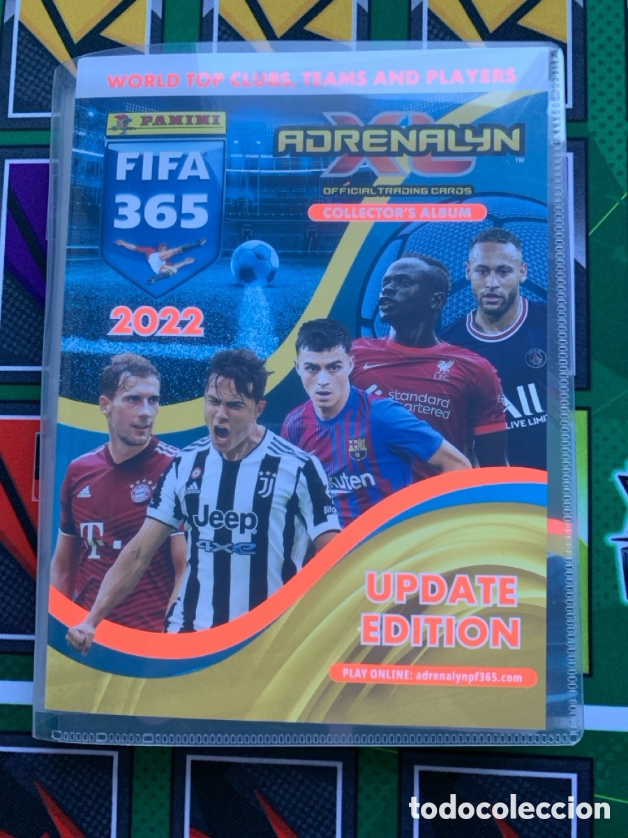 Cromos de F&uacute;tbol: JUEGO COMPLETO DE 160 TARJETAS DE ACTUALIZACI&Oacute;N ADRENALYN XL FIFA 365 2022 Messi Ronaldo Haaland