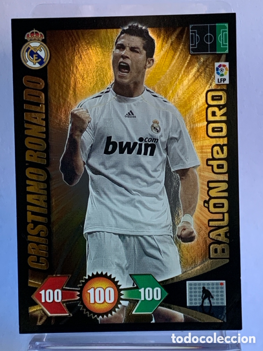 Cromos de F&uacute;tbol: CRISTIANO RONALDO (R.MADRID) BAL&Oacute;N DE ORO ADRENALYN 2009-2010 09 10 TRADING CARD