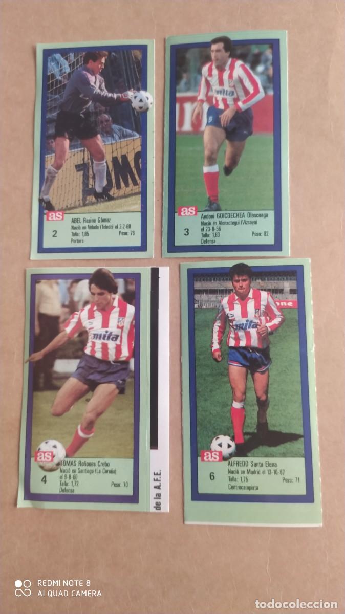 Cartes &agrave; collectionner de Football: ATLETICO DE MADRID 6 ALFREDO LOS ASES DE LA LIGA 89 -90 , 1989 1990 SIN PEGAR -C7