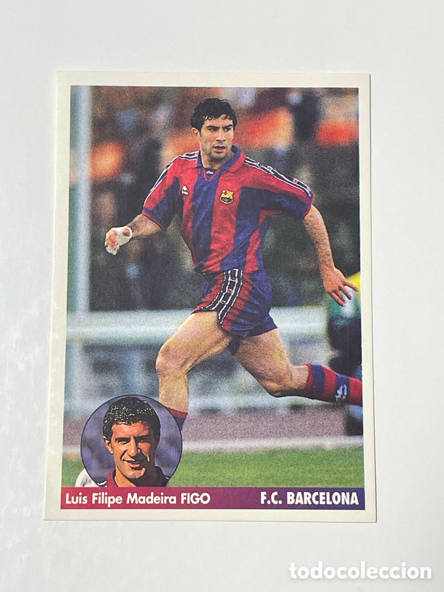 Cromos de F&uacute;tbol: Luis Figo F. C. Barcelona Panini Los mejores equipos de Europa 1996/97 #46