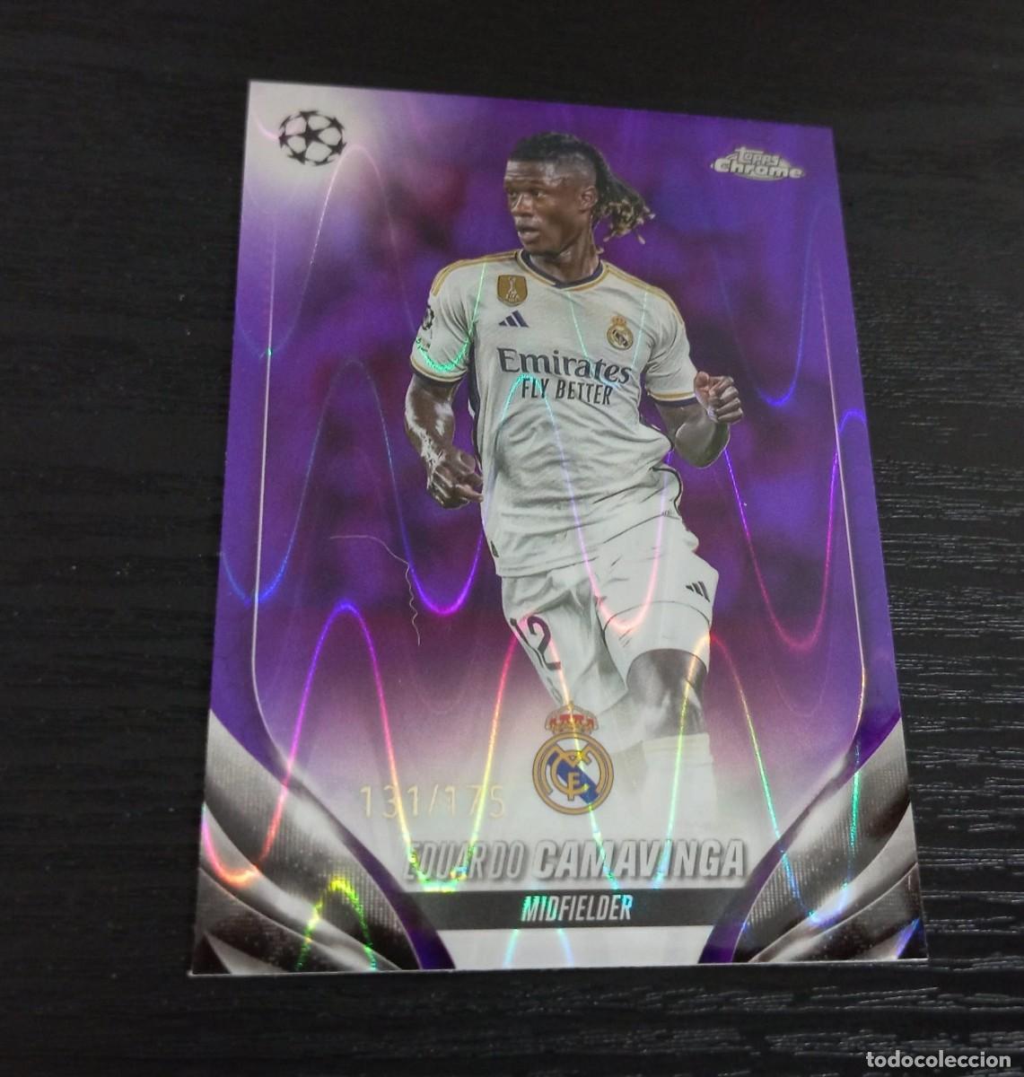 Cromos de F&uacute;tbol: -TOPPS UEFA CHAMPIONS LEAGUE 23-24 CHROME : 36 CAMAVINGA ( REAL MADRID ) NUMERADA /175