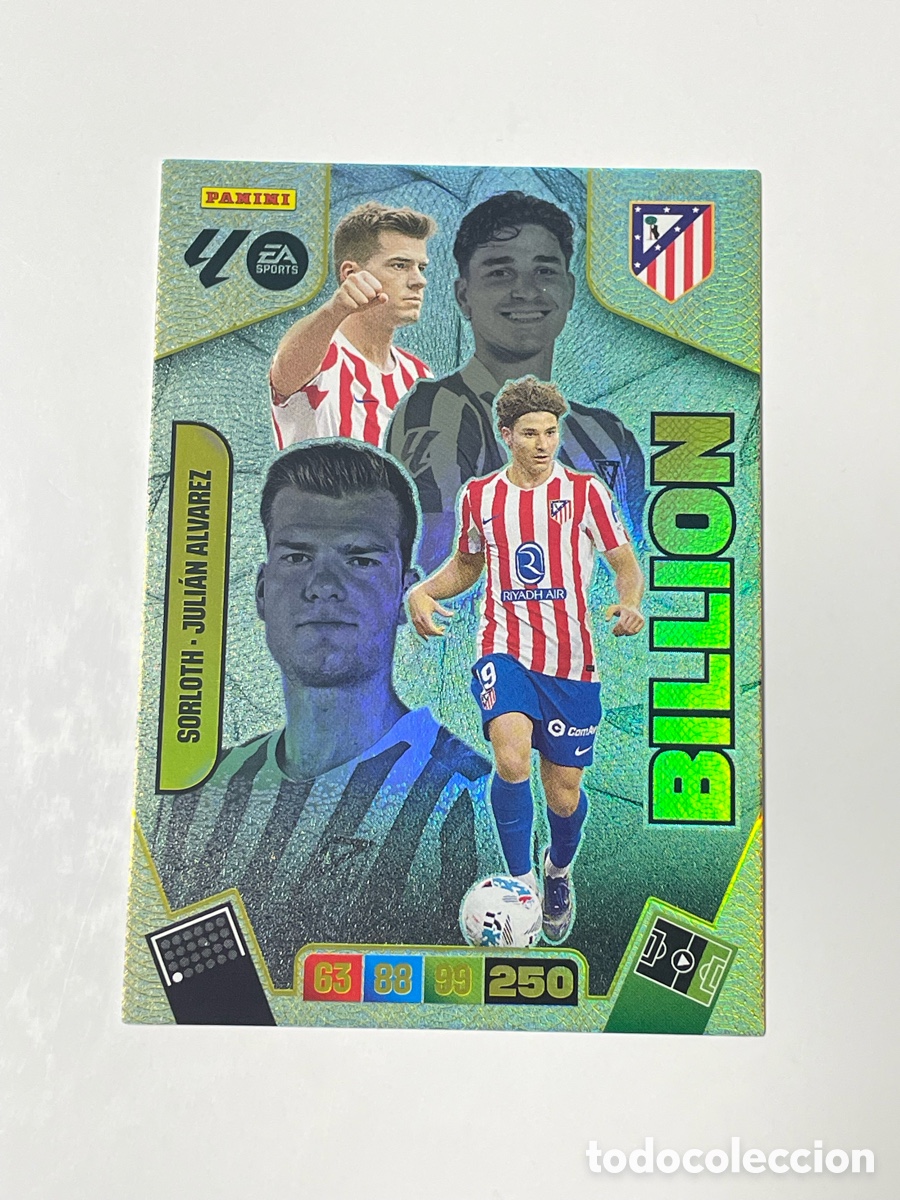 Cromos de F&uacute;tbol: Alexander Sorloth - Juli&aacute;n &Aacute;lvarez Atl&eacute;tico de Madrid Panini Adrenalyn XL 2025/26 Billion #425