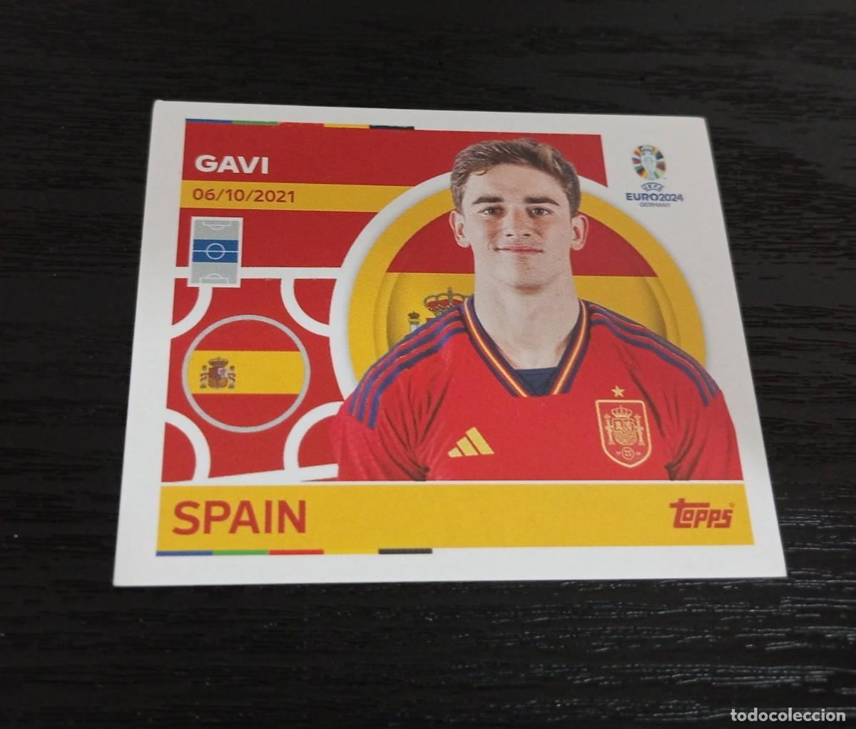 Cromos de F&uacute;tbol: -TOPPS EURO 2024 GERMANY STICKERS : ESP 11 GAVI ( ESPA&Ntilde;A ) JUGADOR BARCELONA