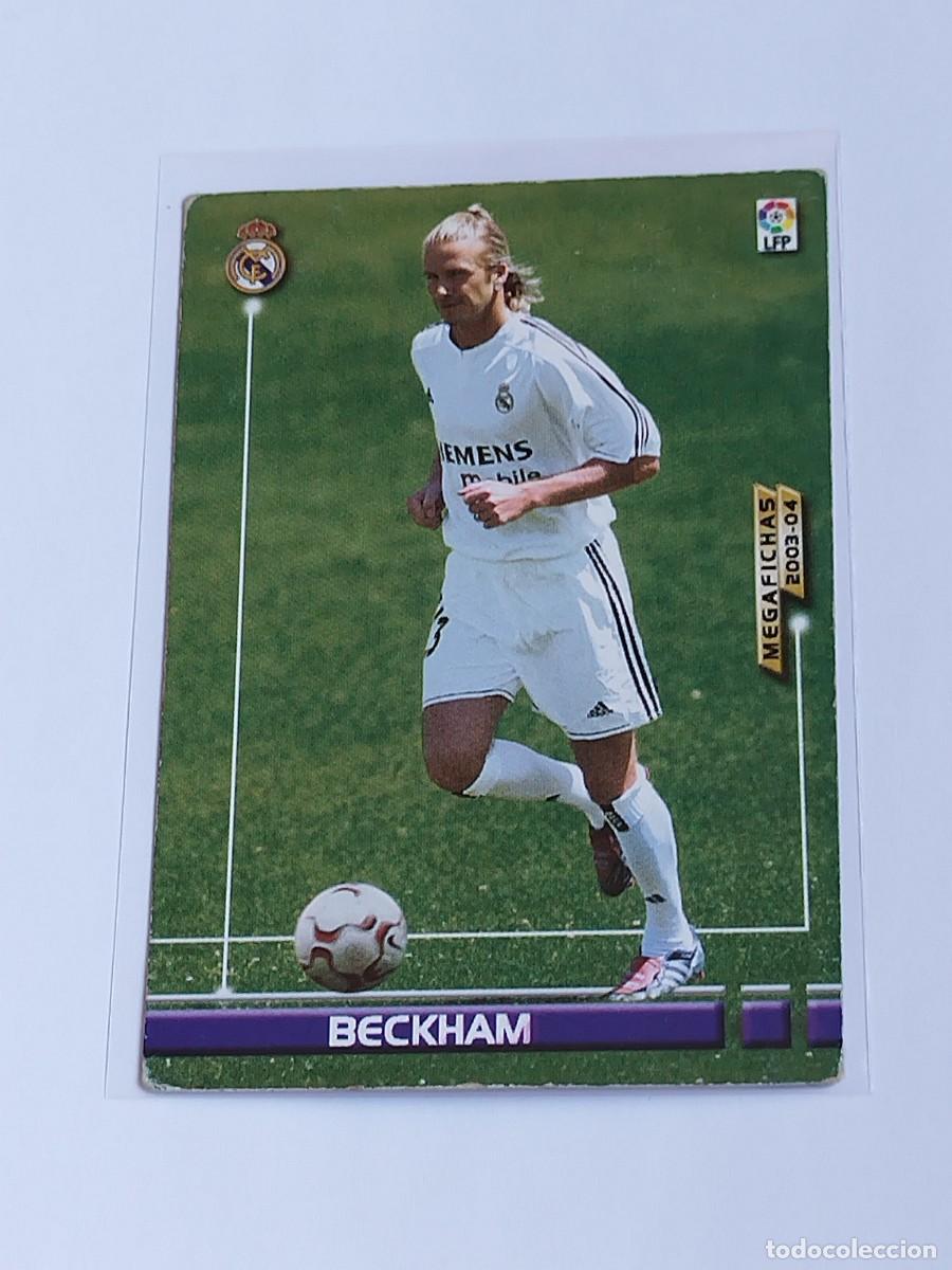 Cromos de F&uacute;tbol: BECKHAM NUEVO FICHAJE #442 REAL MADRID - PANINI LA LIGA MEGACRACKS 2003 2004 - MEGAFICHAS 03 04