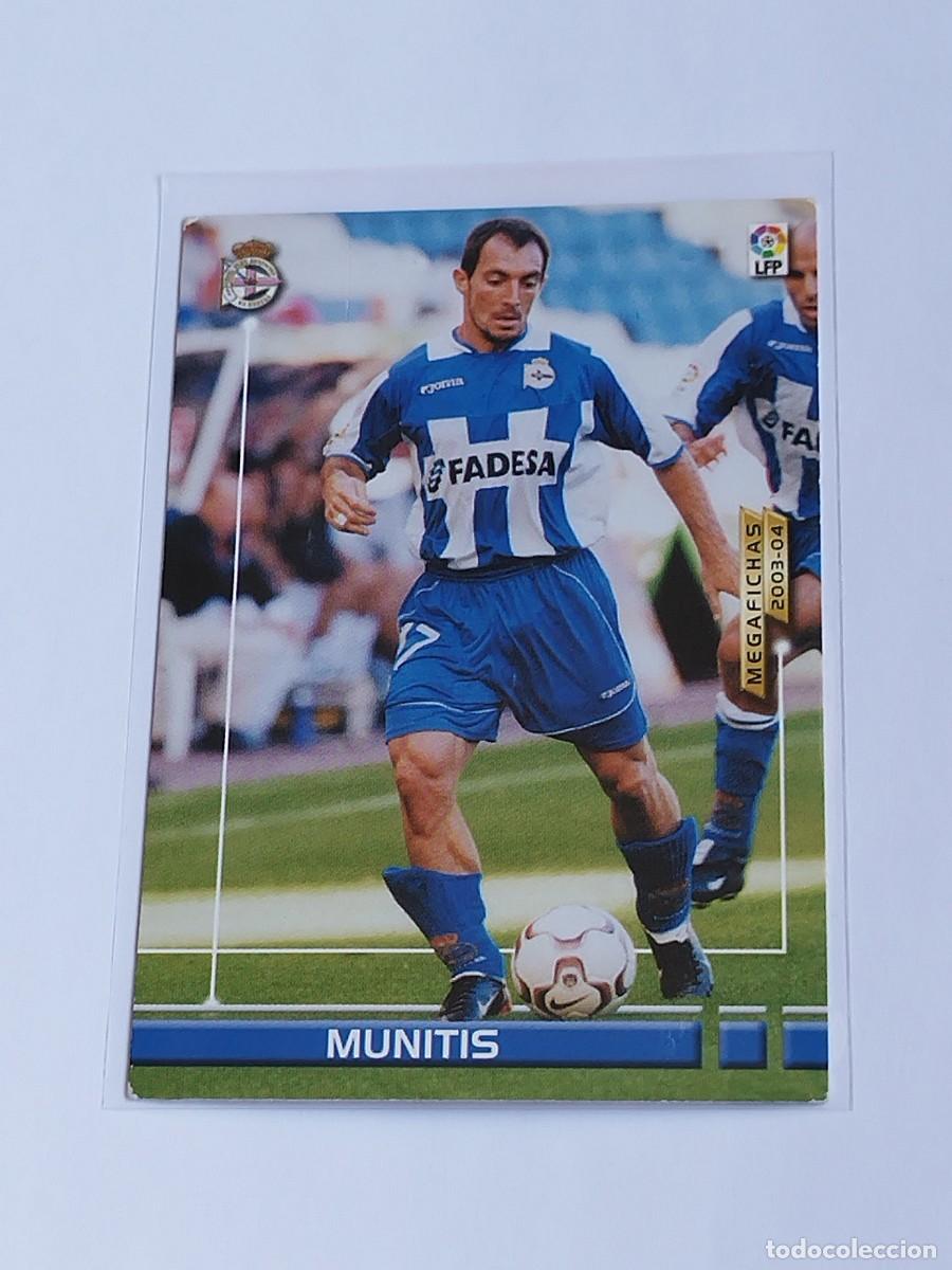 Cromos de F&uacute;tbol: MUNITIS NUEVO FICHAJE #492 RC DEPORTIVO - PANINI LA LIGA MEGACRACKS 2003 2004 MEGAFICHAS 03 04