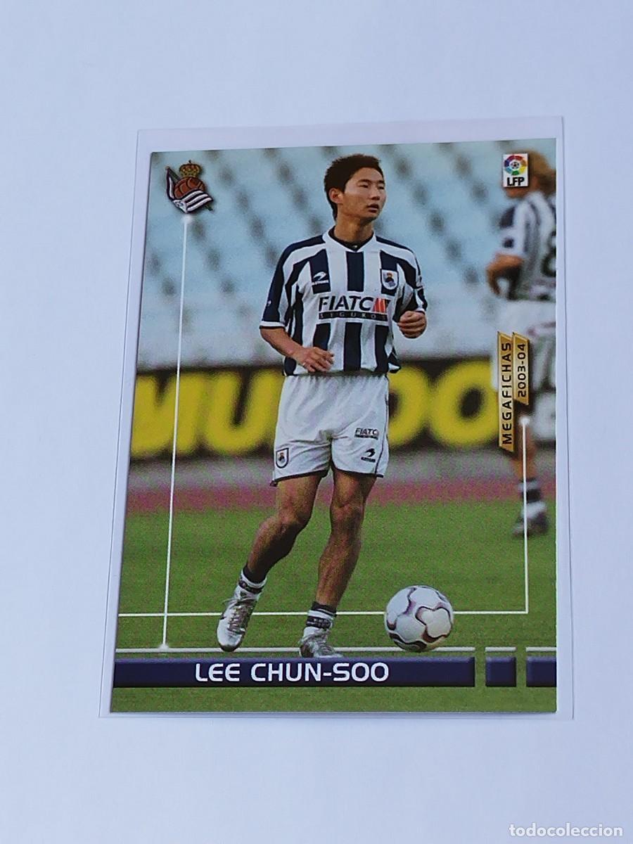 Cromos de F&uacute;tbol: LEE CHUN-SOO NUEVO FICHAJE #453 REAL SOCIEDAD - PANINI LA LIGA MEGACRACKS 2003 2004 MEGAFICHAS 03 04
