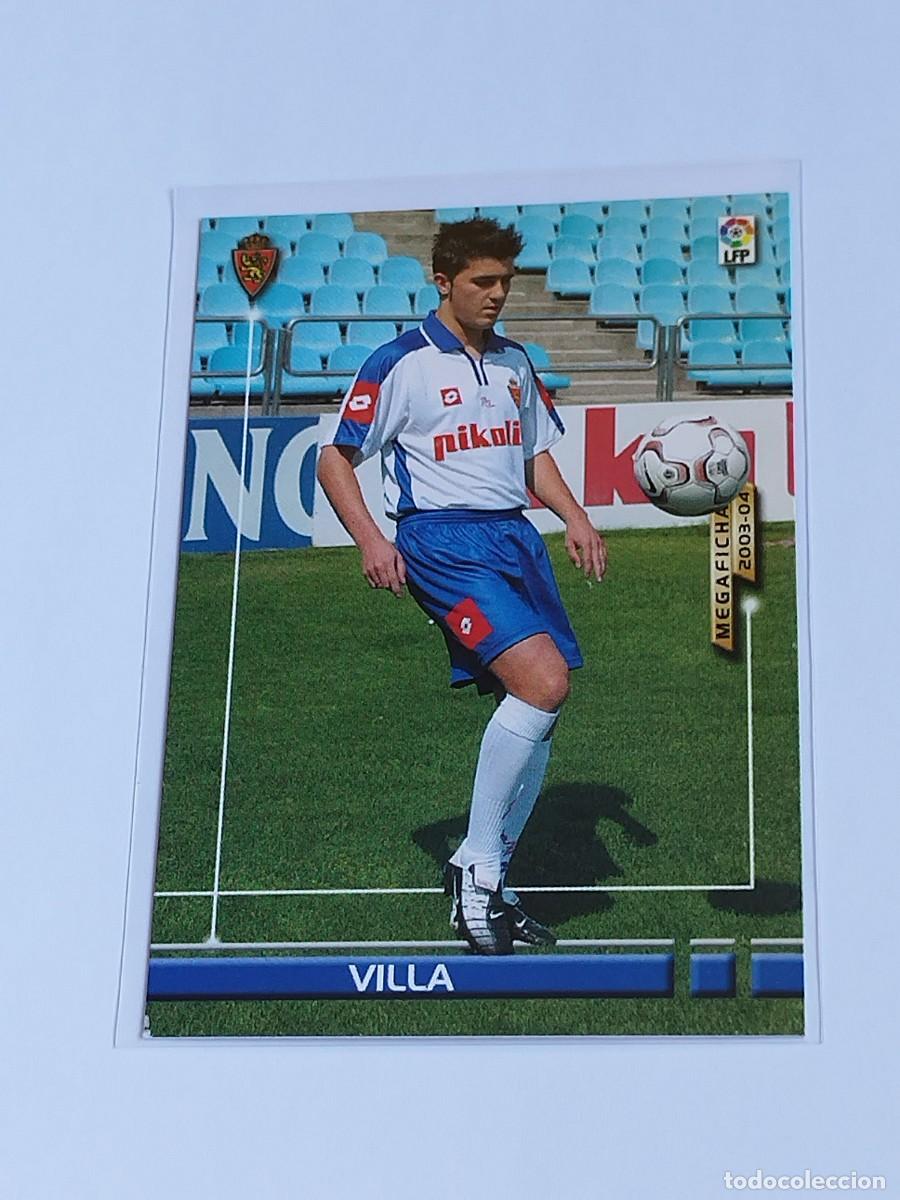 Cromos de F&uacute;tbol: VILLA NUEVO FICHAJE #447 REAL ZARAGOZA - PANINI LA LIGA MEGACRACKS 2003 2004 ROOKIE MEGAFICHAS 03 04