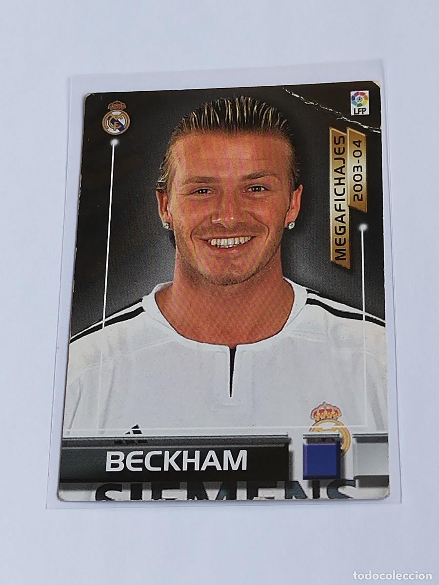Cromos de F&uacute;tbol: BECKHAM MEGAFICHAJES #497 REAL MADRID - PANINI LA LIGA MEGACRACKS 2003 2004 - MEGAFICHAS 03 04