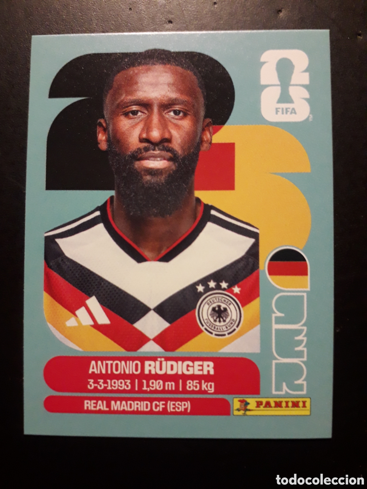Cromos de F&uacute;tbol: R&Uuml;DIGER ALEMANIA GER 6 MUNDIAL F&Uacute;TBOL 2026 FIFA WORLD CUP PANINI SIN PEGAR PEDIDO M&Iacute;NIMO 3&euro;