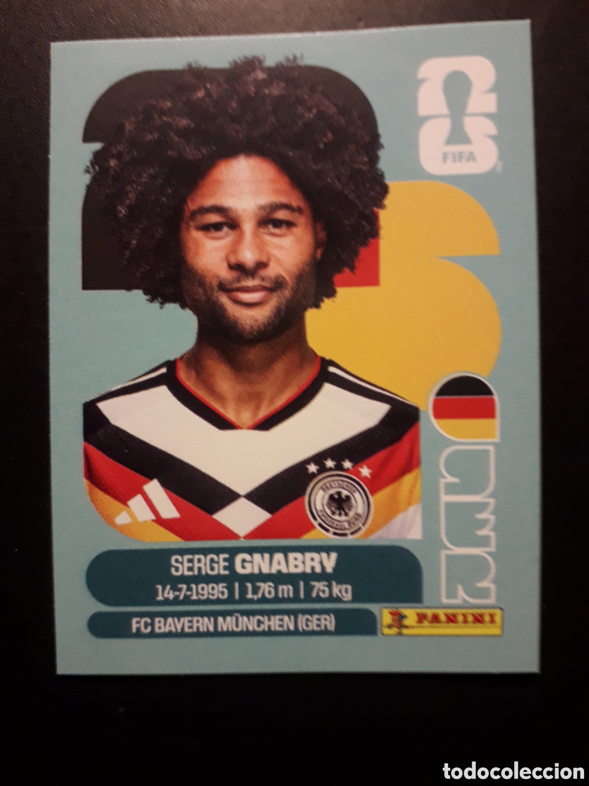 Cromos de F&uacute;tbol: GNABRY ALEMANIA GER 16 MUNDIAL F&Uacute;TBOL 2026 FIFA WORLD CUP PANINI SIN PEGAR PEDIDO M&Iacute;NIMO 3&euro;