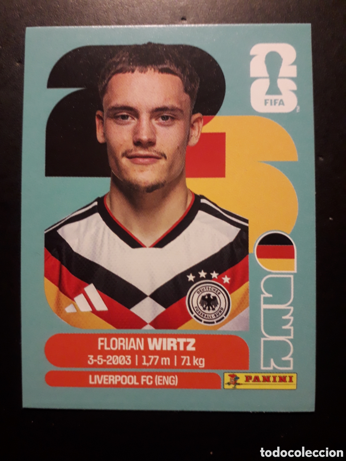 Cromos de F&uacute;tbol: WIRTZ ALEMANIA GER 11 MUNDIAL F&Uacute;TBOL 2026 FIFA WORLD CUP PANINI SIN PEGAR PEDIDO M&Iacute;NIMO 3&euro;