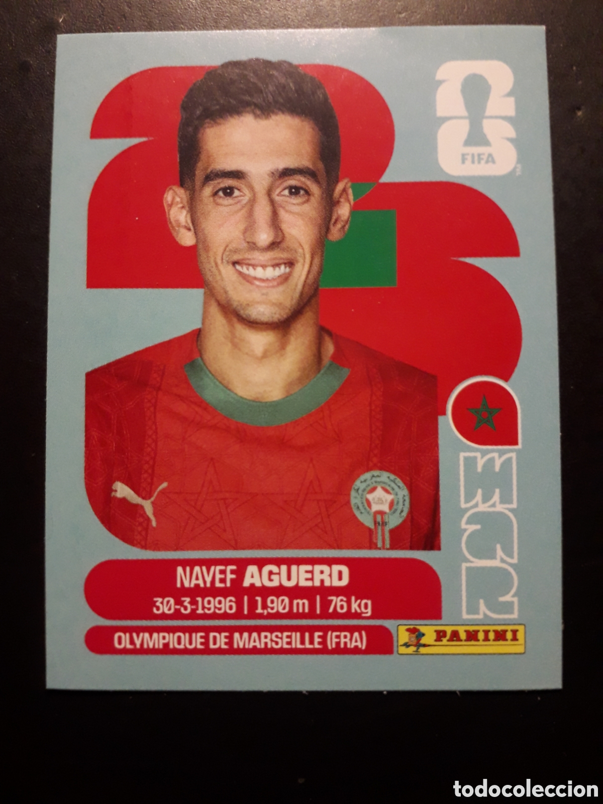 Cromos de F&uacute;tbol: AGUERD MARRUECOS MAR 6 MUNDIAL F&Uacute;TBOL 2026 FIFA WORLD CUP PANINI SIN PEGAR PEDIDO M&Iacute;NIMO 3&euro;