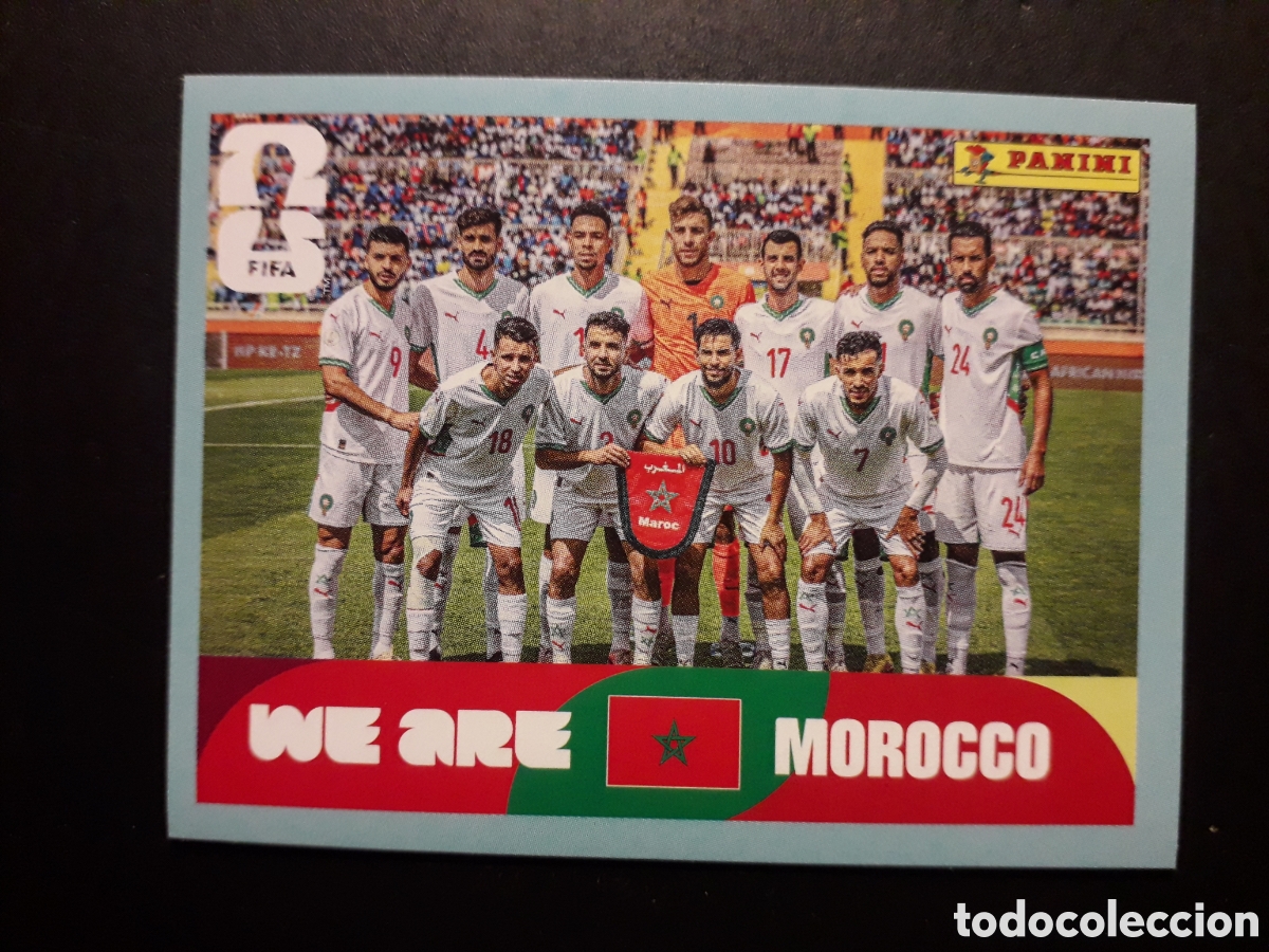 Cromos de F&uacute;tbol: EQUIPO MARRUECOS MAR 13 MUNDIAL F&Uacute;TBOL 2026 FIFA WORLD CUP PANINI SIN PEGAR PEDIDO M&Iacute;NIMO 3&euro;