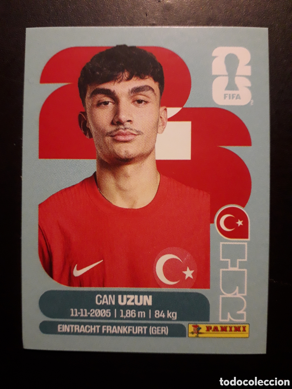 Cromos de F&uacute;tbol: UZUN TURQU&Iacute;A TUR 17 MUNDIAL F&Uacute;TBOL 2026 FIFA WORLD CUP PANINI SIN PEGAR PEDIDO M&Iacute;NIMO 3&euro;.