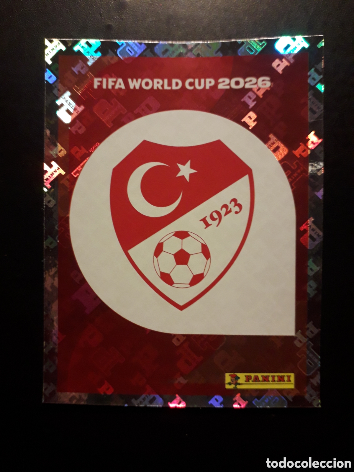 Cromos de F&uacute;tbol: ESCUDO TURQU&Iacute;A TUR 1 MUNDIAL F&Uacute;TBOL 2026 FIFA WORLD CUP PANINI SIN PEGAR PEDIDO M&Iacute;NIMO 3&euro;