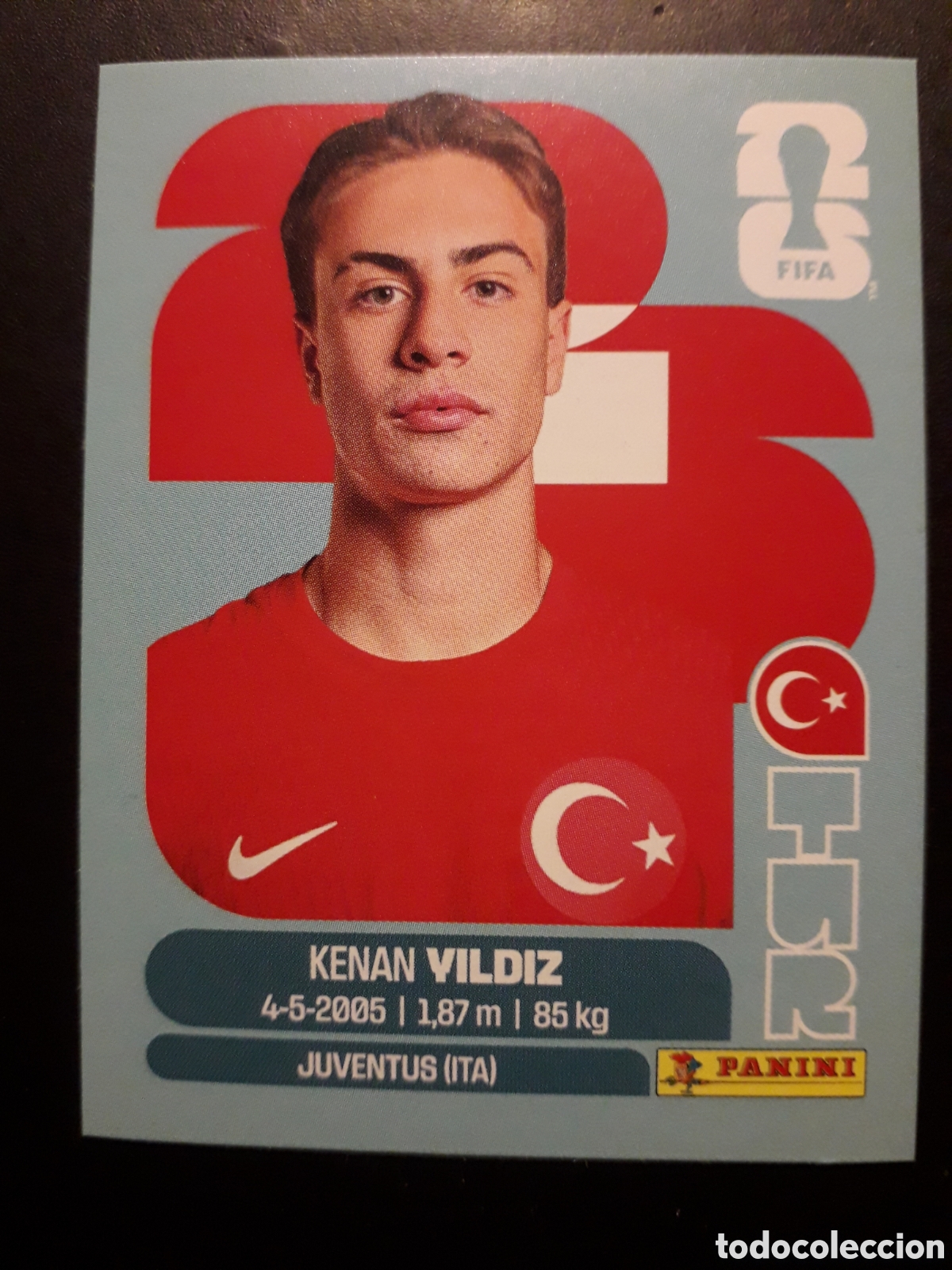 Cromos de F&uacute;tbol: VILDIZ TURQU&Iacute;A TUR 20 MUNDIAL F&Uacute;TBOL 2026 FIFA WORLD CUP PANINI SIN PEGAR PEDIDO M&Iacute;NIMO 3&euro;