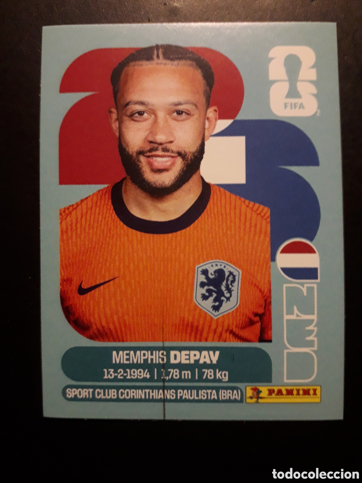 Cromos de F&uacute;tbol: DEPAY HOLANDA/PA&Iacute;SES BAJOS NED 17 MUNDIAL F&Uacute;TBOL 2026 FIFA WORLD CUP PANINI SIN PEG PEDIDO M&Iacute;NIMO 3&euro;