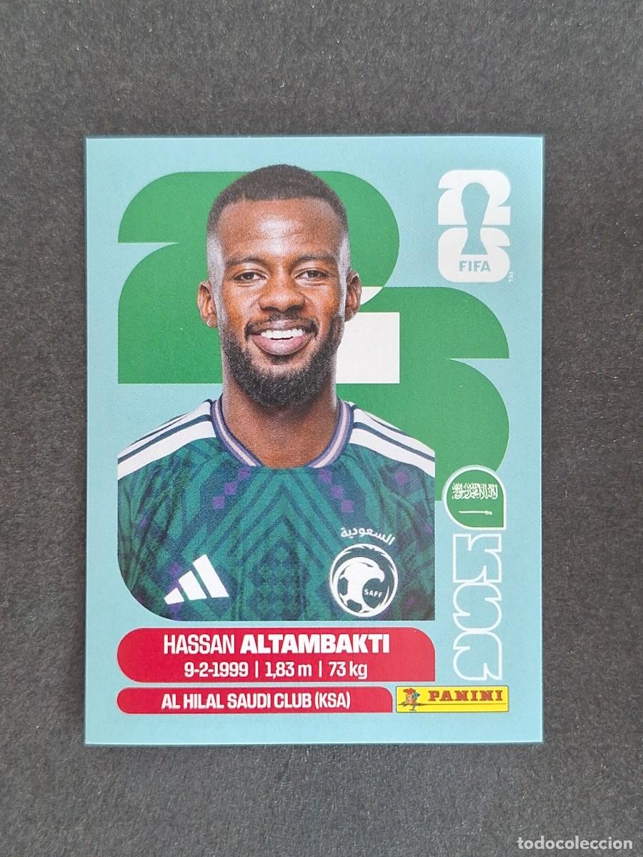 Cromos de F&uacute;tbol: L2 ALTAMBAKTI SELECCION ARABIA SAUDI 8 PANINI MUNDIAL FIFA WORLD CUP 2026 PANINI NUNCA PEGADO