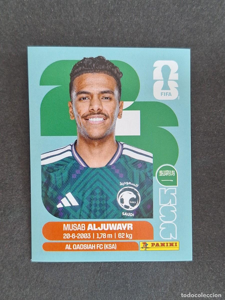Cromos de F&uacute;tbol: L2 ALJUWAYR SELECCION ARABIA SAUDI 9 PANINI MUNDIAL FIFA WORLD CUP 2026 PANINI NUNCA PEGADO