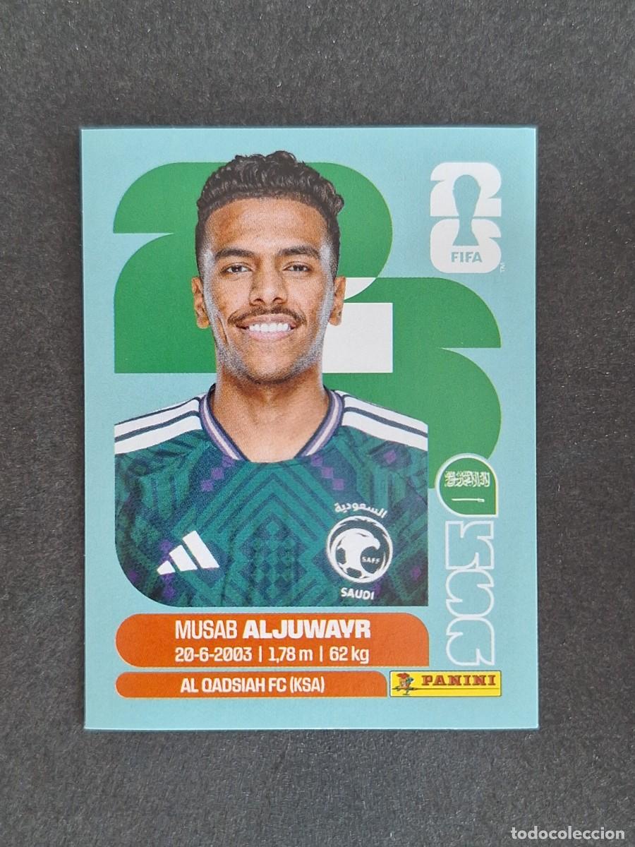 Cromos de F&uacute;tbol: L2 ALJUWAYR SELECCION ARABIA SAUDI 9 PANINI MUNDIAL FIFA WORLD CUP 2026 PANINI NUNCA PEGADO