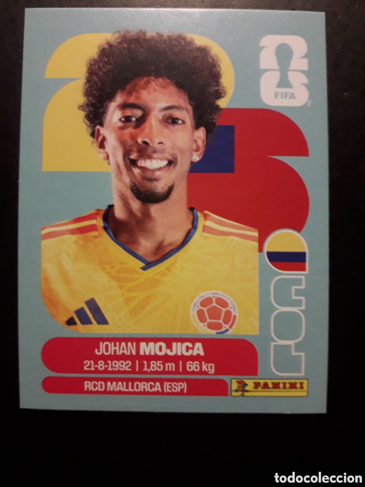 Cromos de F&uacute;tbol: MOJICA COLOMBIA COL 7 MUNDIAL F&Uacute;TBOL 2026 FIFA WORLD CUP PANINI SIN PEGAR PEDIDO M&Iacute;NIMO 3&euro;