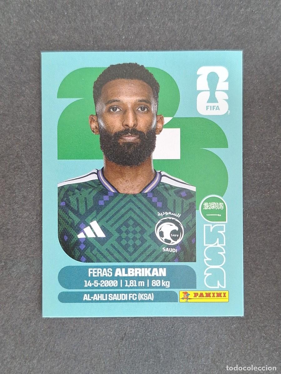 Cromos de F&uacute;tbol: L2 ALBRIKAN SELECCION ARABIA SAUDI 18 PANINI MUNDIAL FIFA WORLD CUP 2026 PANINI NUNCA PEGADO