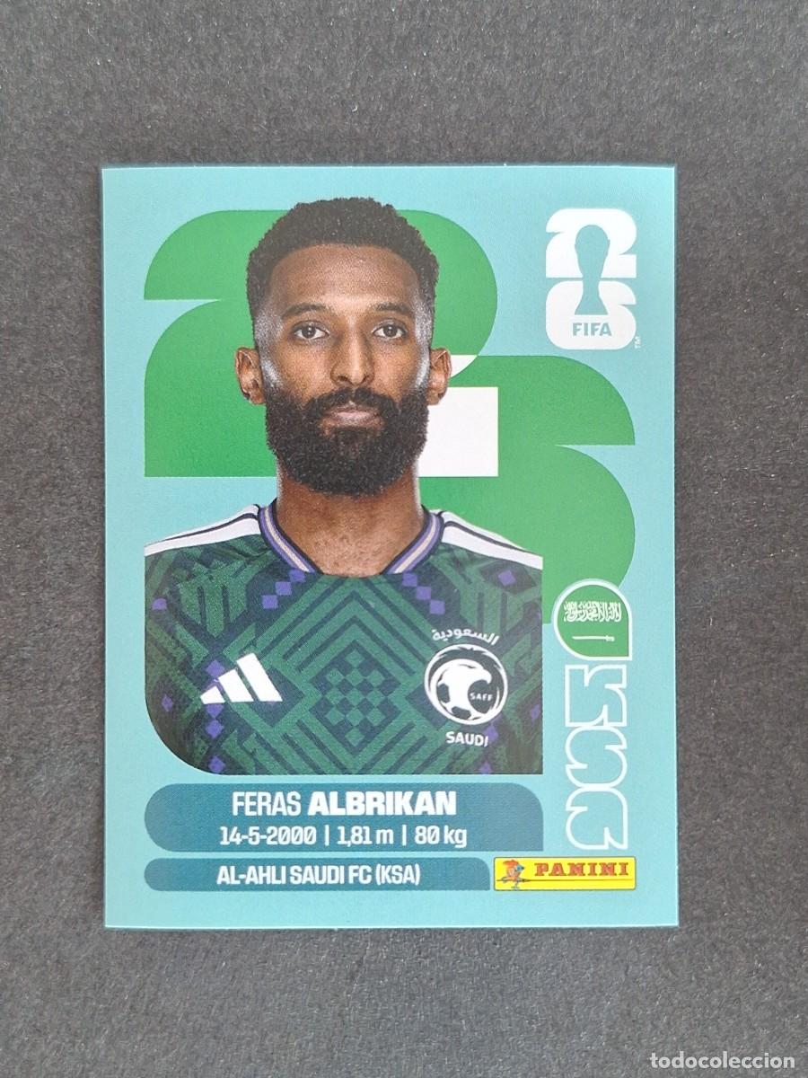Cromos de F&uacute;tbol: L2 ALBRIKAN SELECCION ARABIA SAUDI 18 PANINI MUNDIAL FIFA WORLD CUP 2026 PANINI NUNCA PEGADO