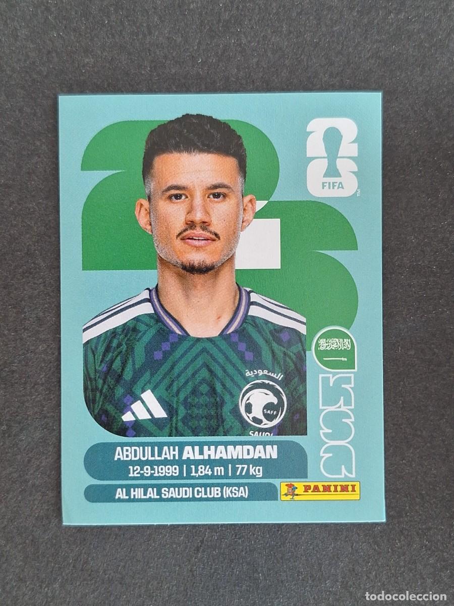 Cromos de F&uacute;tbol: L2 ALHAMDAN SELECCION ARABIA SAUDI 20 PANINI MUNDIAL FIFA WORLD CUP 2026 PANINI NUNCA PEGADO
