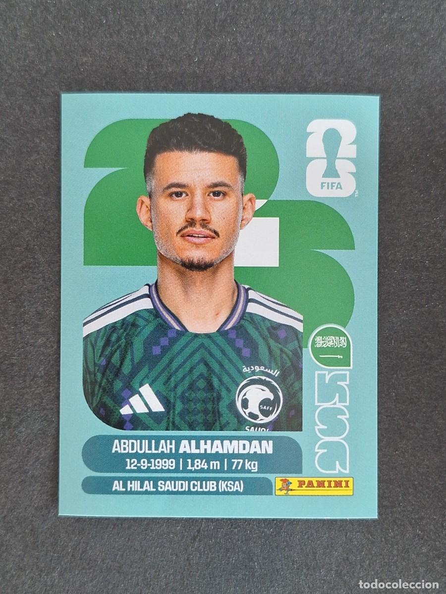 Cromos de F&uacute;tbol: L2 ALHAMDAN SELECCION ARABIA SAUDI 20 PANINI MUNDIAL FIFA WORLD CUP 2026 PANINI NUNCA PEGADO