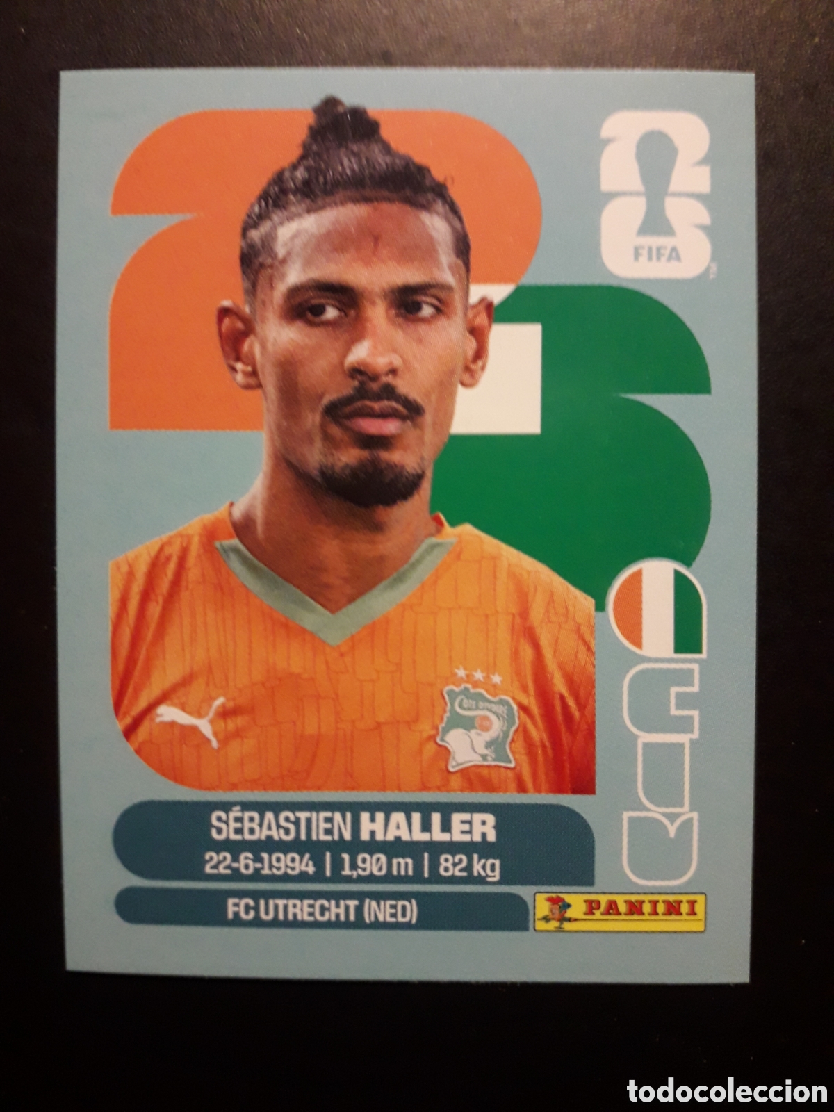 Cromos de F&uacute;tbol: HALLER COSTA DE MARFIL CIV 16 MUNDIAL F&Uacute;TBOL 2026 FIFA WORLD CUP PANINI SIN PEGAR PEDIDO M&Iacute;NIMO 3&euro;.