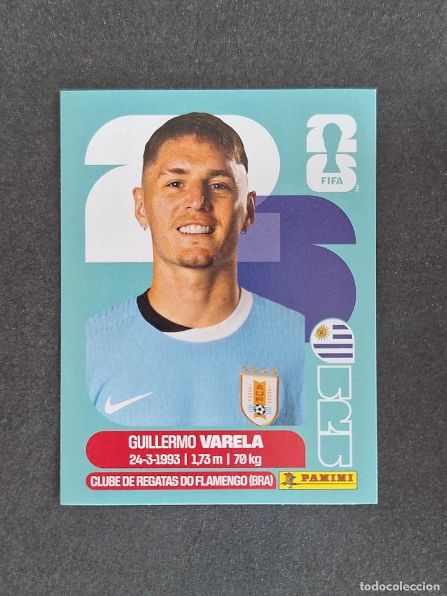Cromos de F&uacute;tbol: L2 VARELA SELECCION URUGUAY 8 PANINI MUNDIAL FIFA WORLD CUP 2026 PANINI NUNCA PEGADO