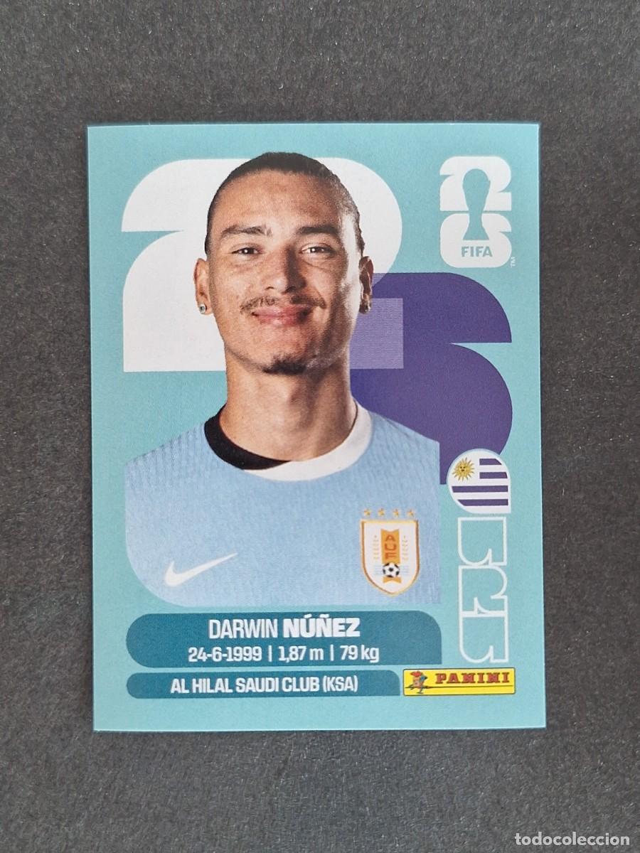 Football Stickers: L2 DARWIN NU&Ntilde;EZ SELECCION URUGUAY 17 PANINI MUNDIAL FIFA WORLD CUP 2026 PANINI NUNCA PEGADO