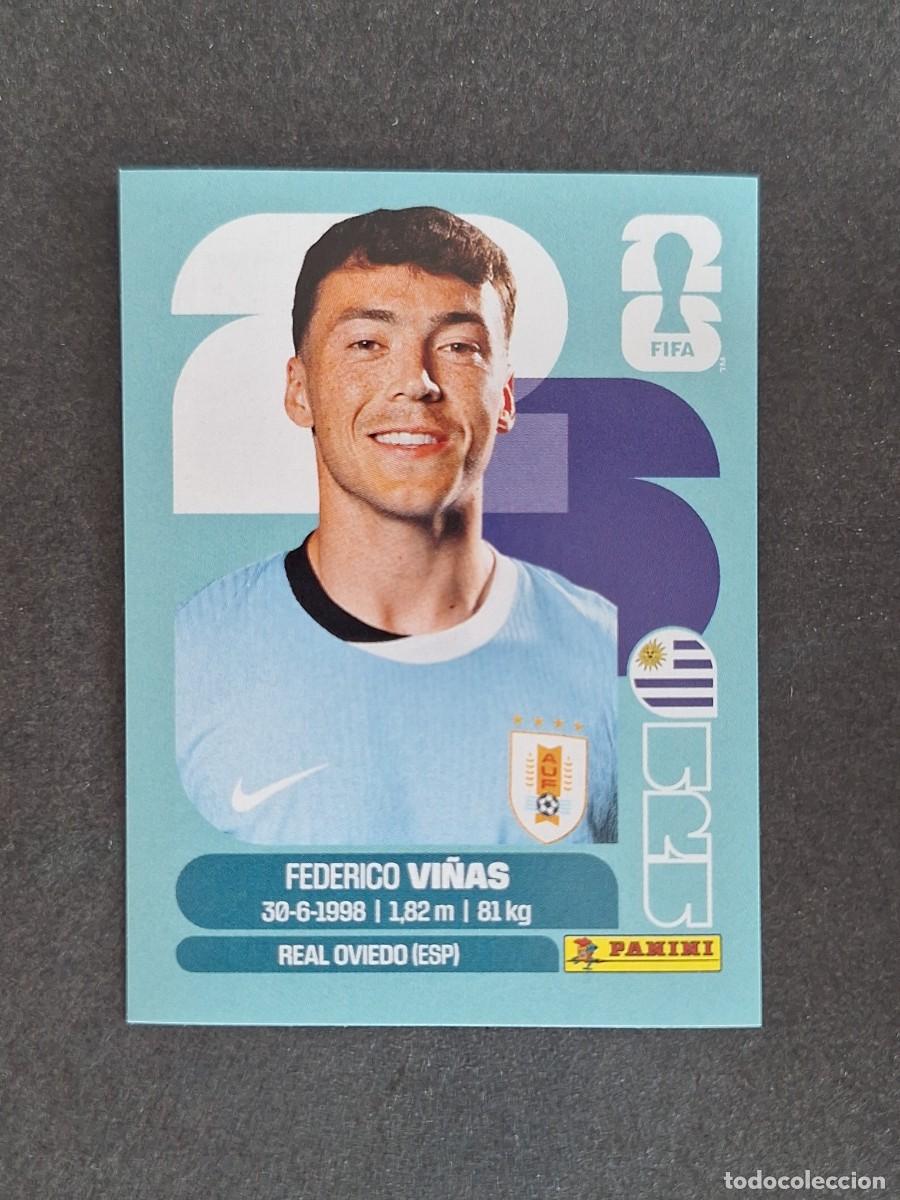 Football Stickers: L2 VI&Ntilde;AS SELECCION URUGUAY 18 PANINI MUNDIAL FIFA WORLD CUP 2026 PANINI NUNCA PEGADO