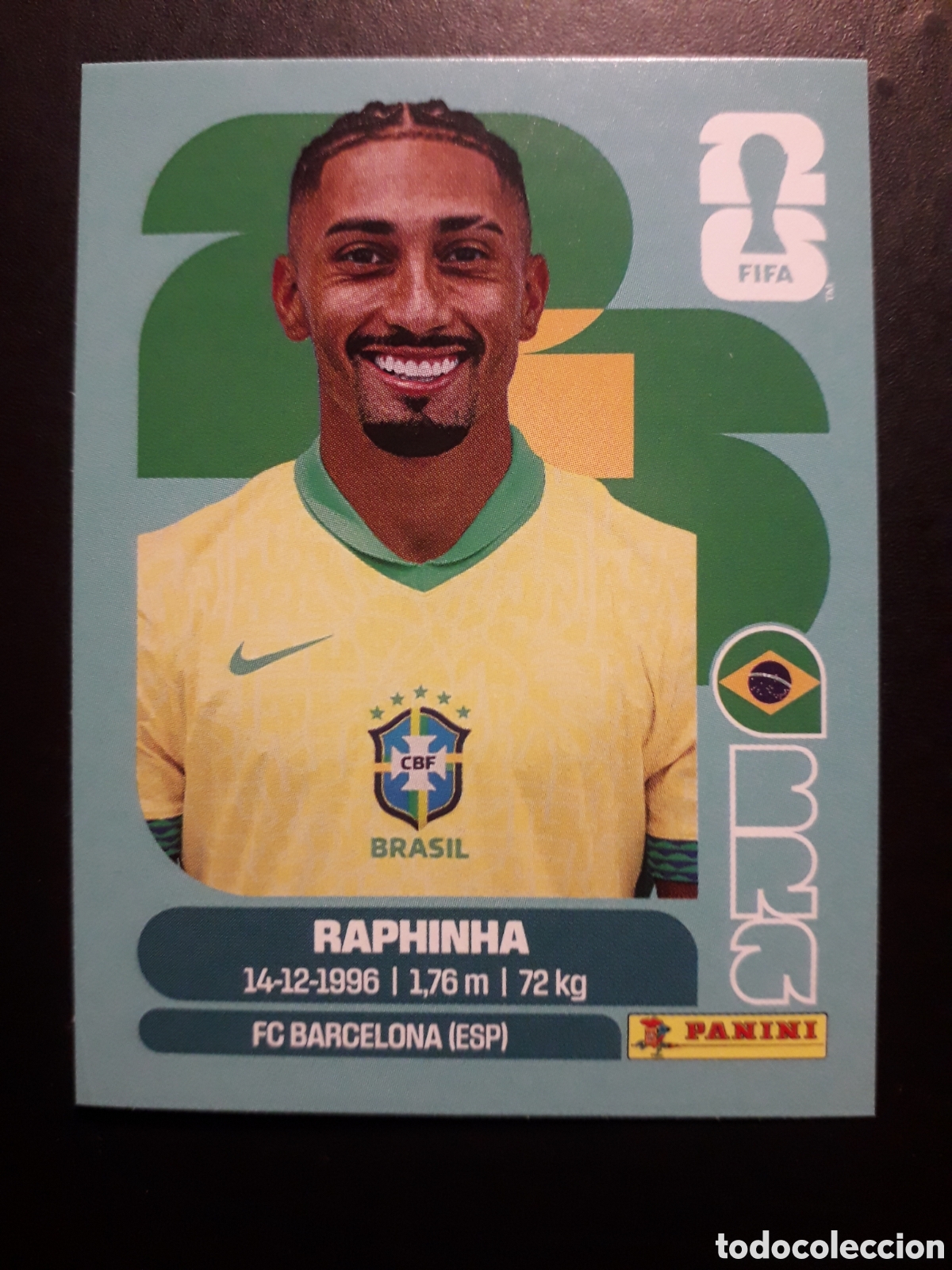 Football Stickers: RAPHINHA BRASIL BRA 19 MUNDIAL F&Uacute;TBOL 2026 FIFA WORLD CUP PANINI SIN PEGAR PEDIDO M&Iacute;NIMO 3&euro;