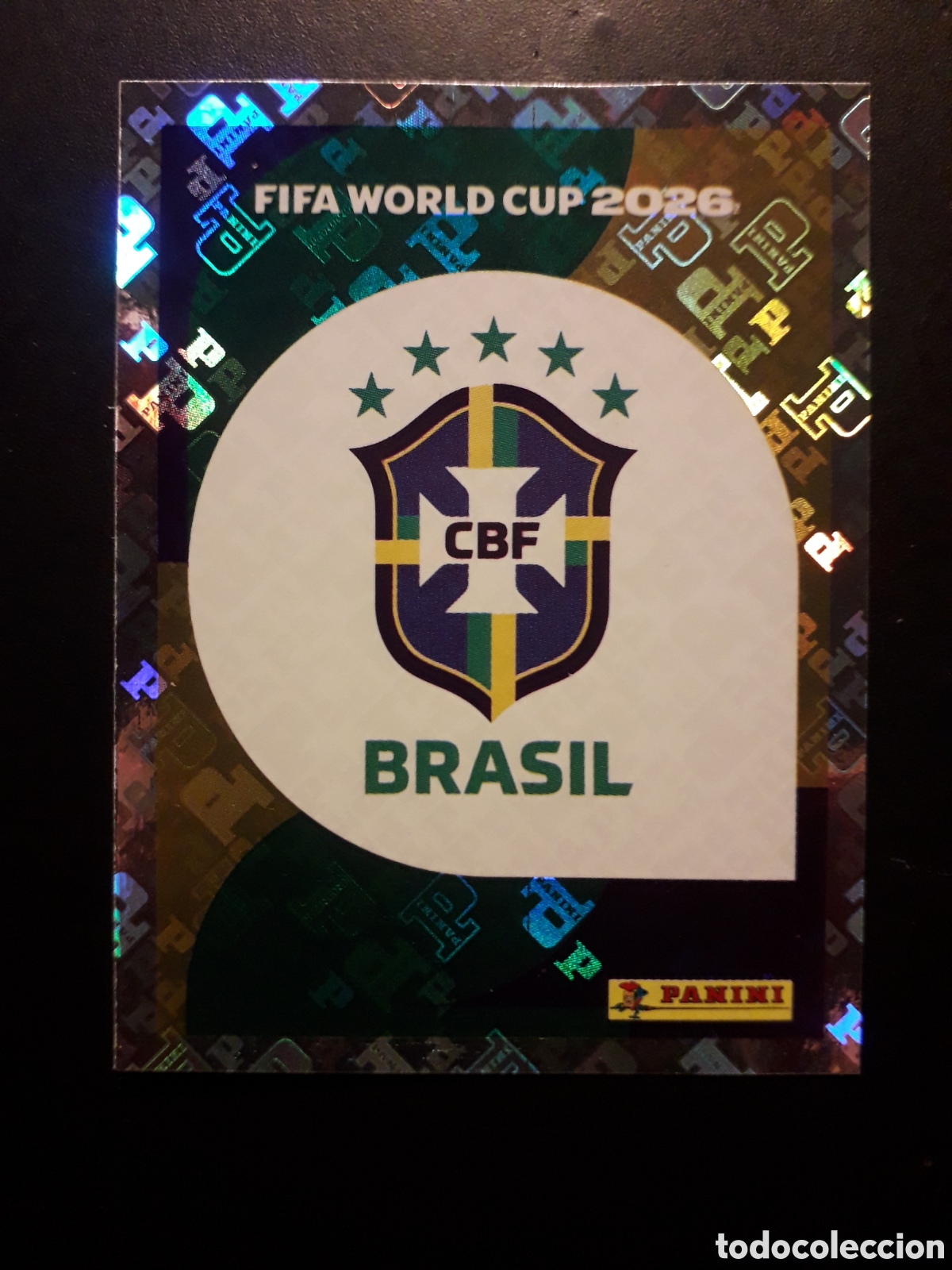 Football Stickers: ESCUDO BRASIL BRA 1 MUNDIAL F&Uacute;TBOL 2026 FIFA WORLD CUP PANINI SIN PEGAR PEDIDO M&Iacute;NIMO 3&euro;